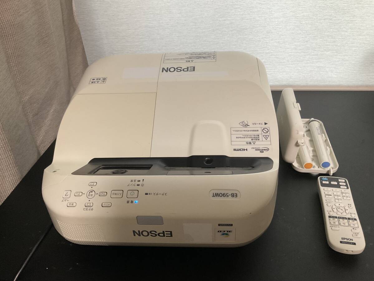  使用時間極少　EPSON EB-590WT プロジェクター 1台 10-31-B