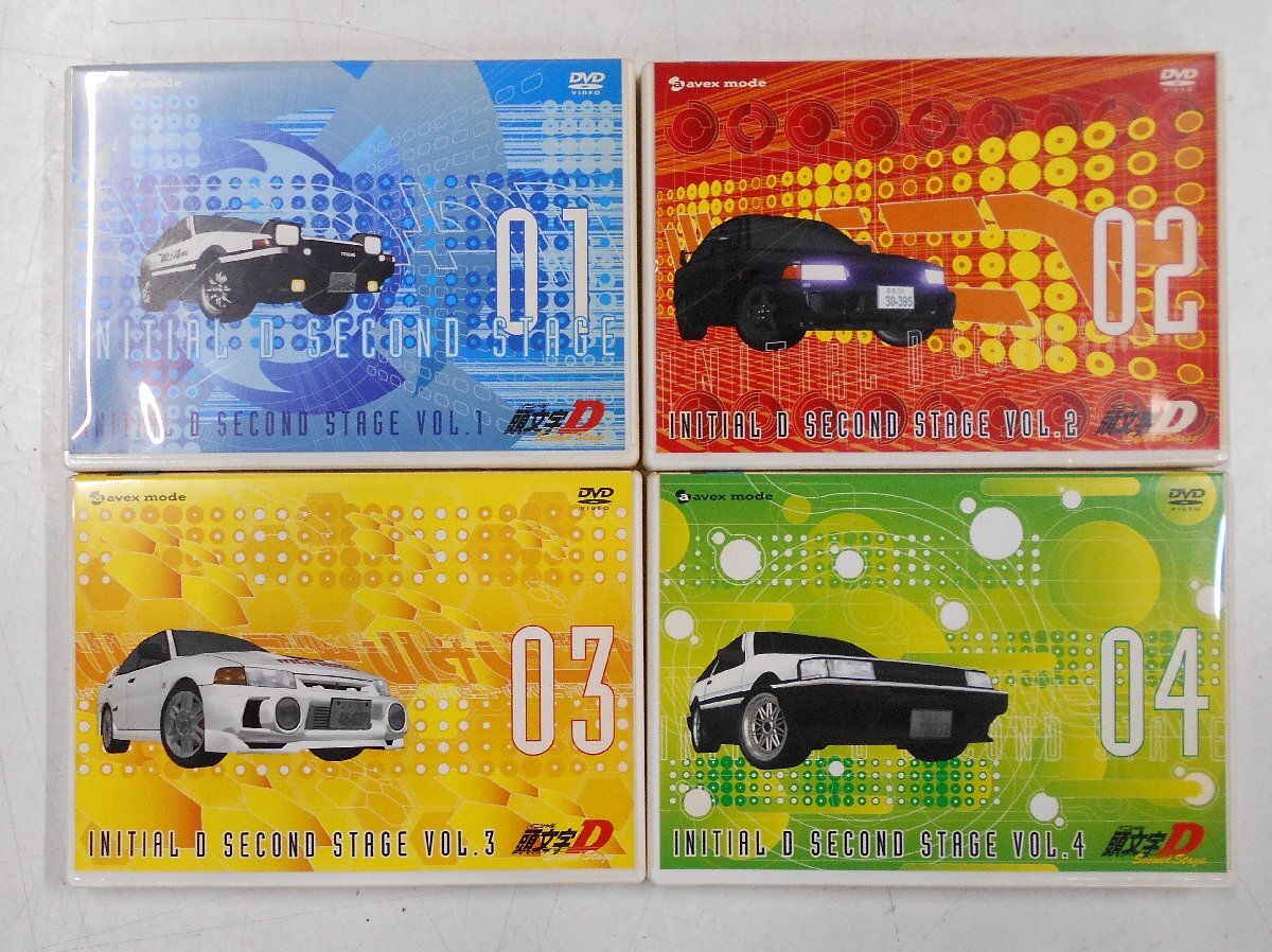 DVD 頭文字D イニシャルD INITIAL D SECOND STAGE VOL.1～4 全4巻 セット 【ツ816】