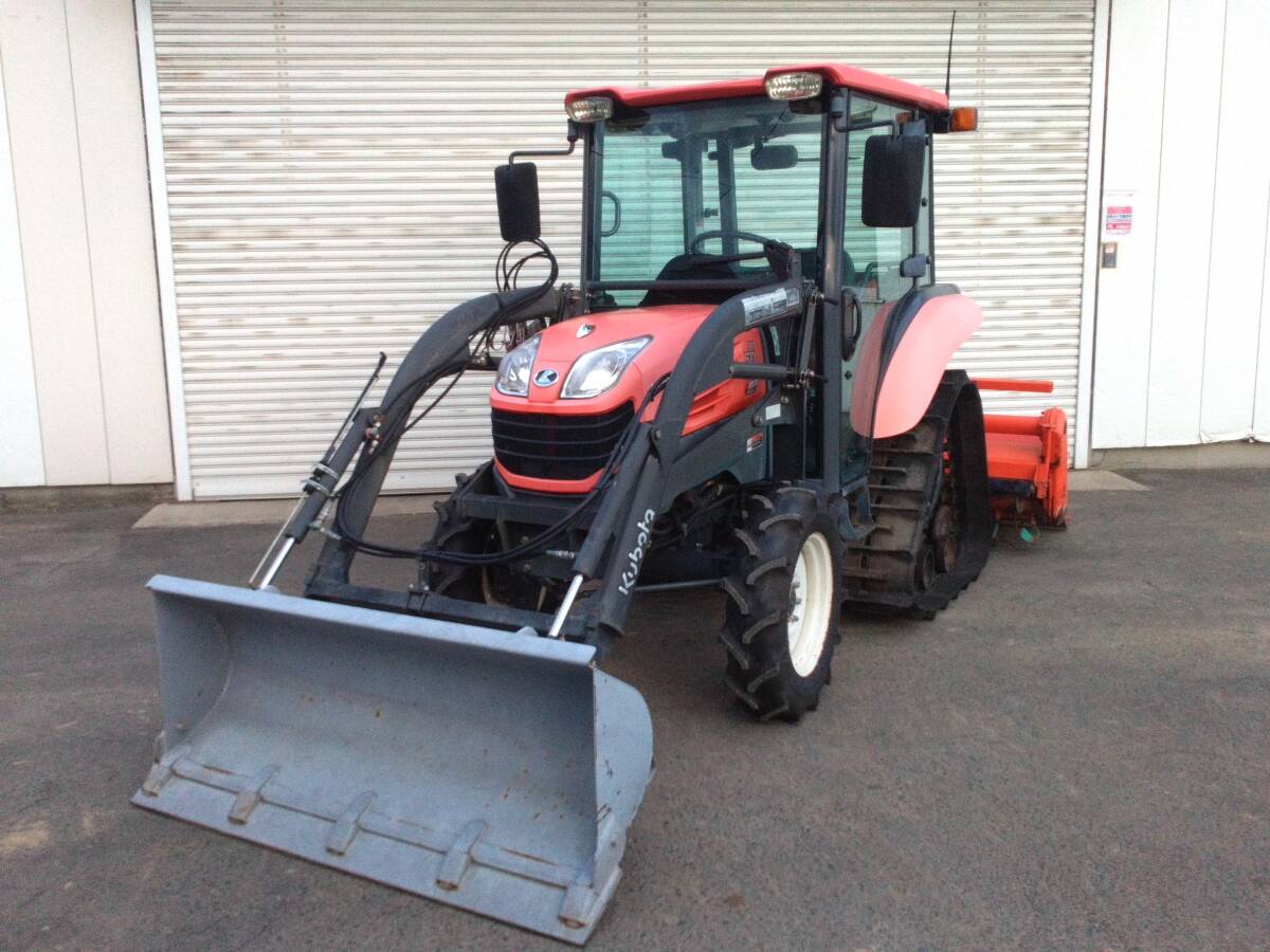 セール 岩手 クボタ トラクター KT255F 25馬力 315時間 キャビン フロントローダー パワクロ ワンタッチ耕 店頭販売 農機具市場 紫波店