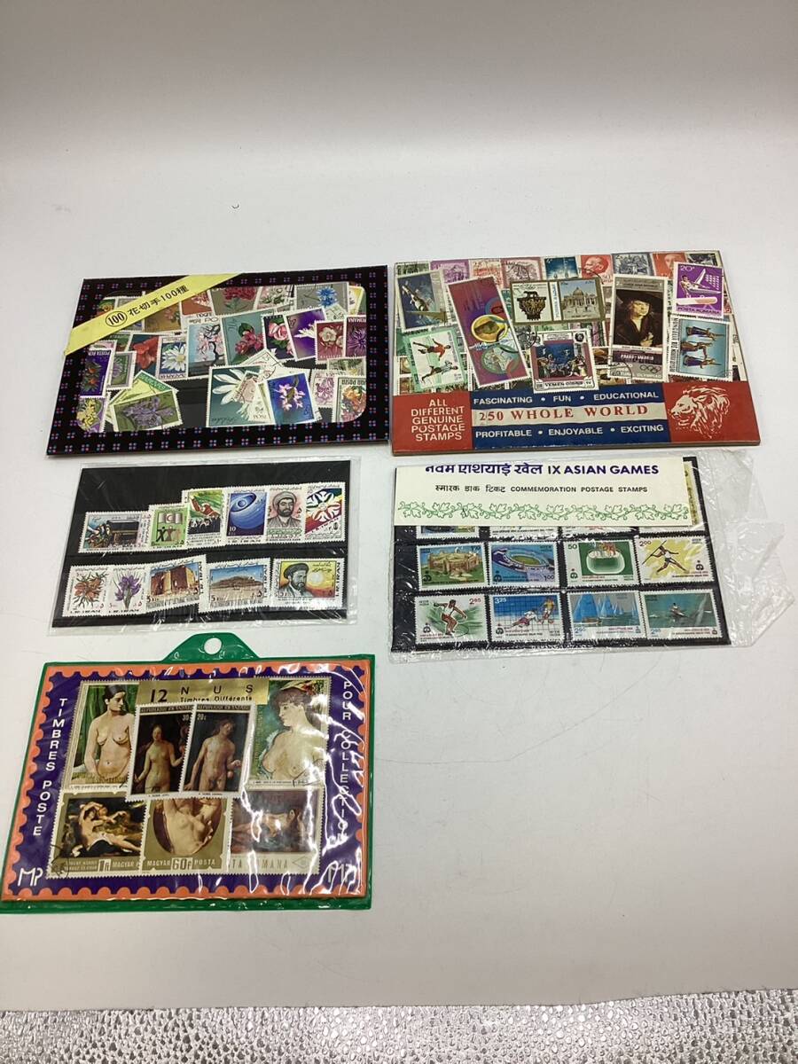 【M303】【希少】世界の切手 まとめ 12NUS 250WHOLE WORLD 花切手100種 など