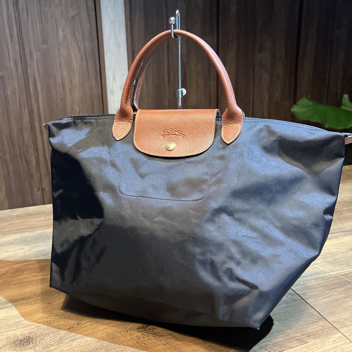 LONGCHAMP ロンシャン ナイロン ハンドバッグ トートバッグ　ブラック　 プリアージュ