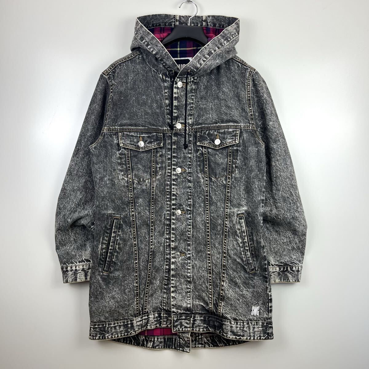 SWAGGER 00s archive pigment denim long jacket L スワッガー ピグメント デニムロングジャケット アーカイブ 恵比寿 BIG-O オオスミ