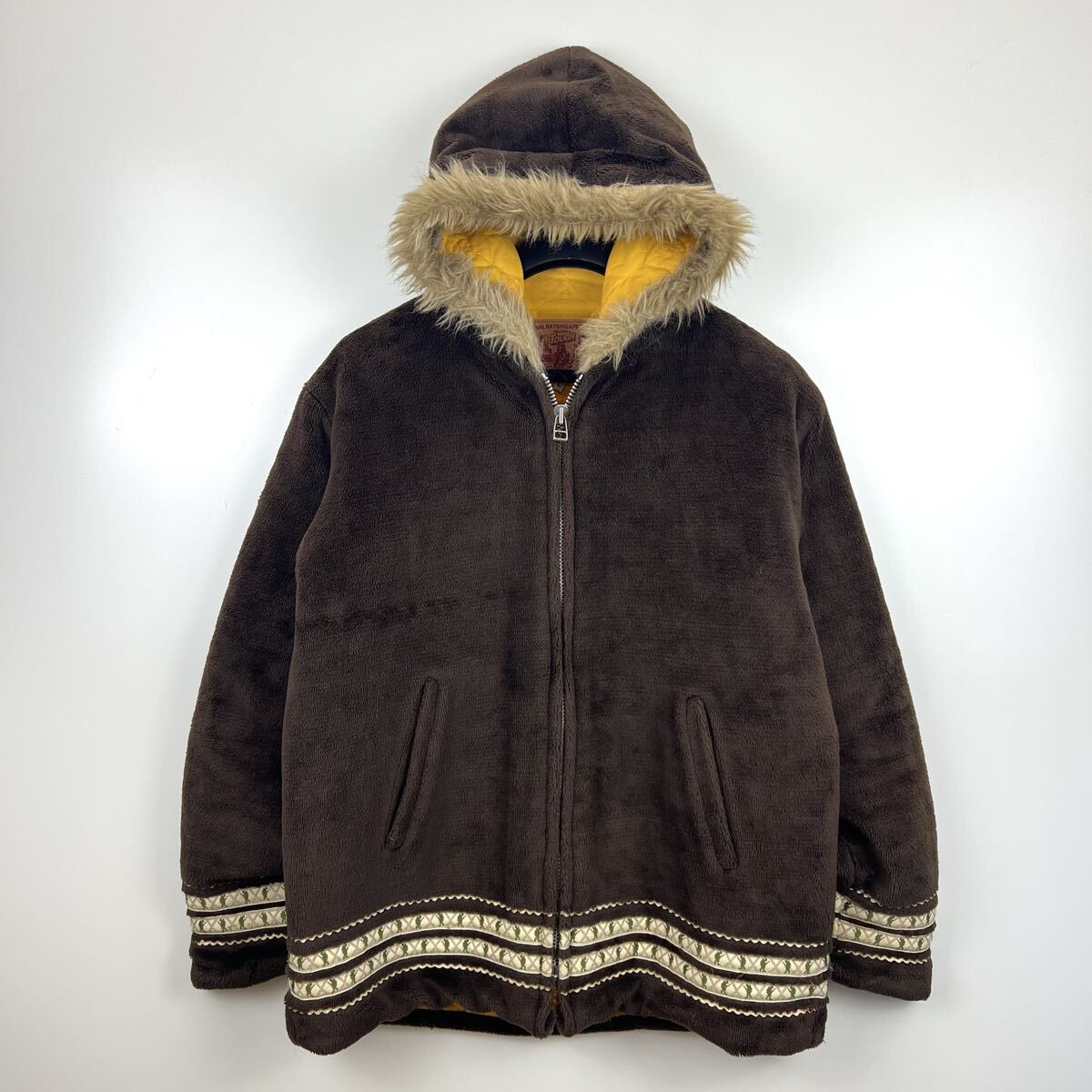 A BATHING APE 90s archive soldier Inuit hoodie jacket L アベイシングエイプ 初期 ソルジャー シェルパジャケット アーカイブ 裏原 NIGO