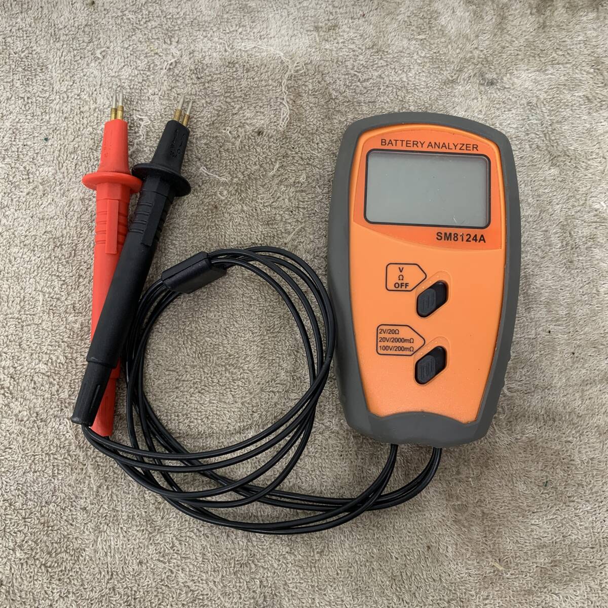 SM8124A バッテリー　内部抵抗テスター　デジタル電圧　テスター抵抗計　電池試験　XZ4050