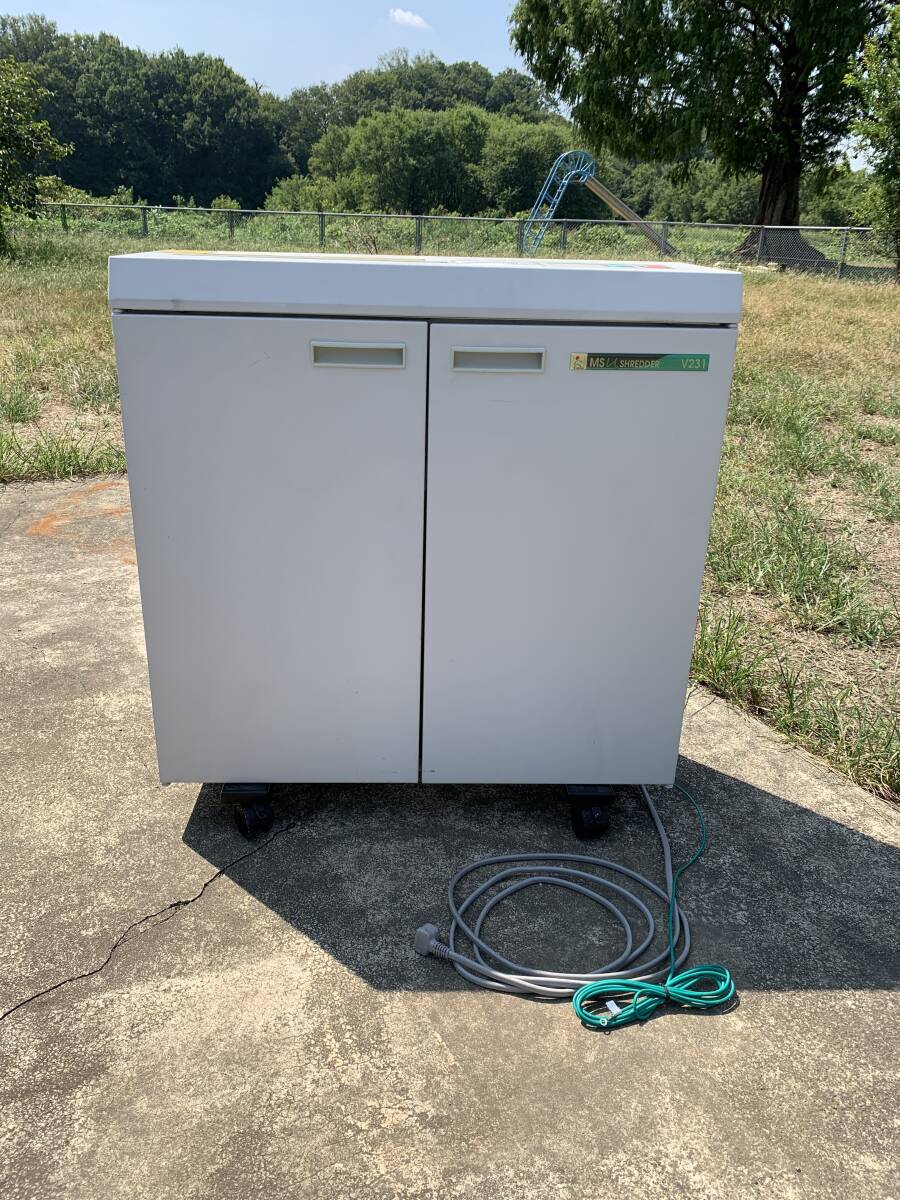  明光商会　MSu　SHREDDER V231 シュレッダー　A3対応　業務用　オフィス機器　XZ4004