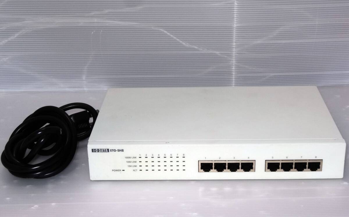 I・O DATA 1000BASE-T対応 8ポート スイッチングハブETG-SH8