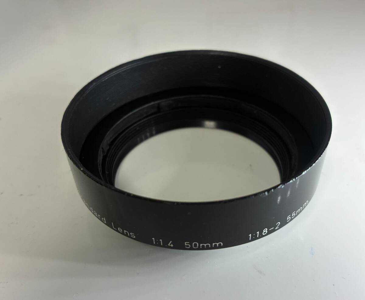 ペンタックス　 PENTAX Standard Lens 1:1.4 50mm 1:1.8-2 55mm レンズフード (49mm径） #B005