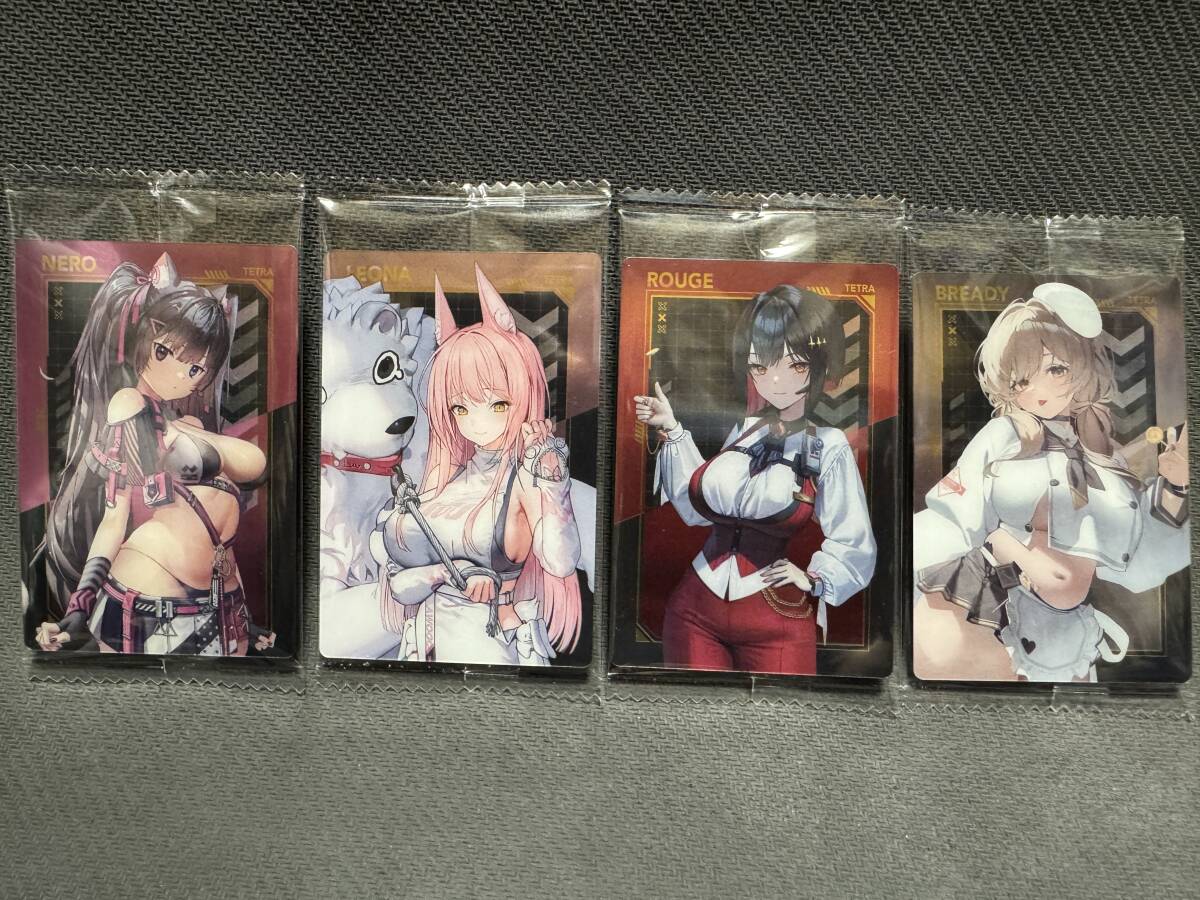勝利の女神 NIKKE ウエハース4 No.013ネロ No.014レオナ No.015ルージュ No.016ブレッディ 4枚セット ニケ