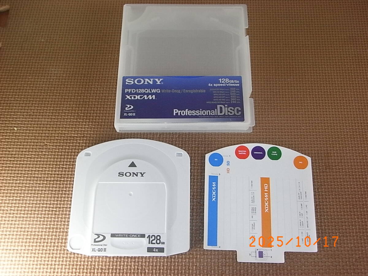 【送料全国一律430円】　★１枚★　SONY XDCAM 「PFD128QLWG」 (128GB/4層/アーカイブケースモデル) Professional Disc