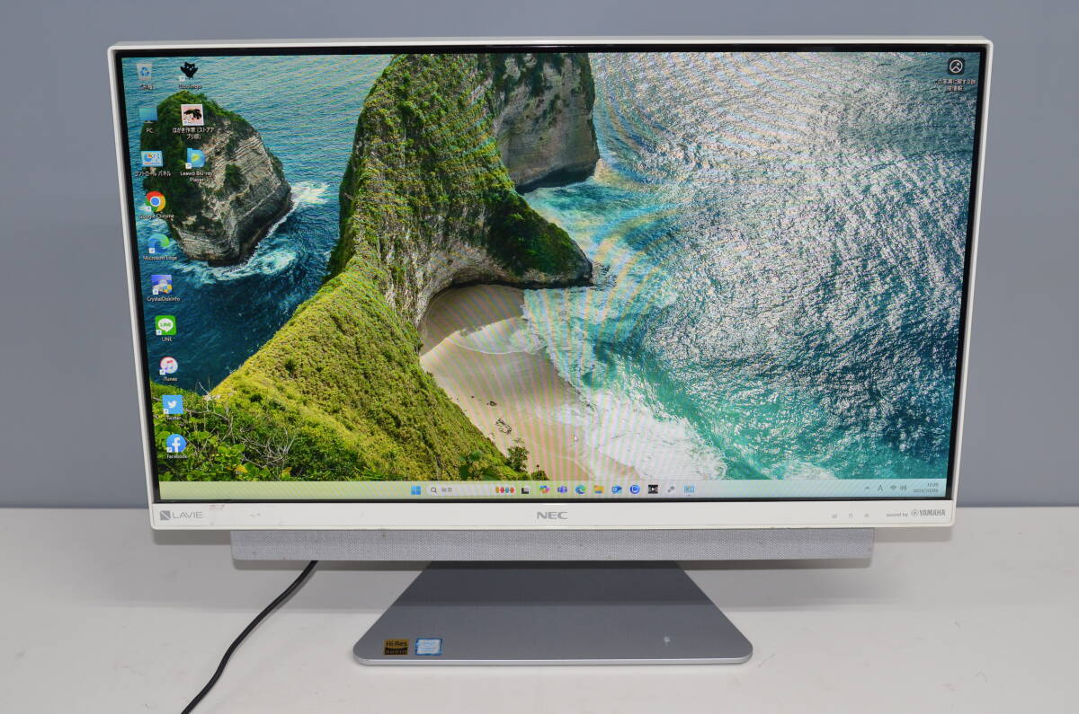 中古一体型パソコン NEC DA770/K Windows11+offce core i7-8550U/爆速SSD512GB/メモリ8GB/23.8インチ/WEBカメラ/ブルーレイ/テレビ機能②