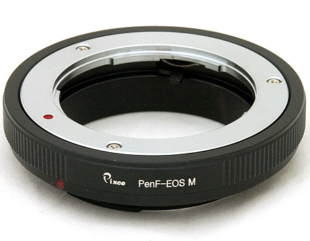 オリンパス OLYMPUS ペンF Pen F レンズ → キヤノン Canon EOS M/EF-Mマウントアダプター Kiss M2 M5 M6 M100 M200