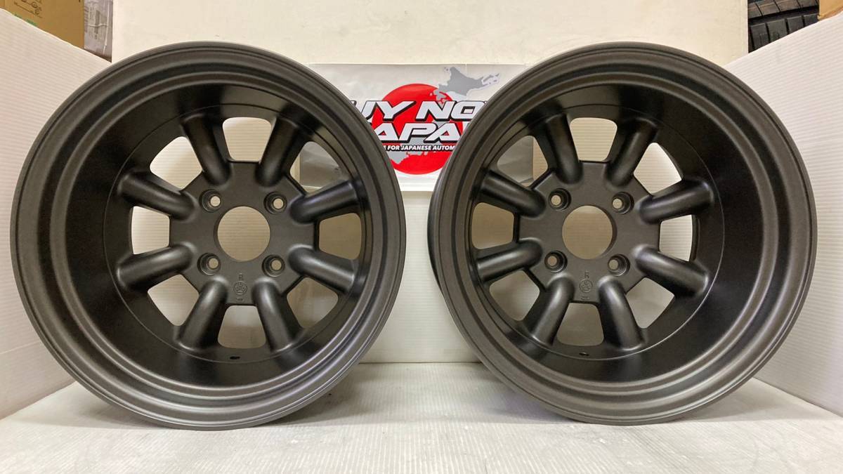 【在庫ありの場合即納】RS Watanabe R TYPE 15×10.5J-32 4H-114.3 ブラック 2本 / 15インチ ワタナベ アルミホイール