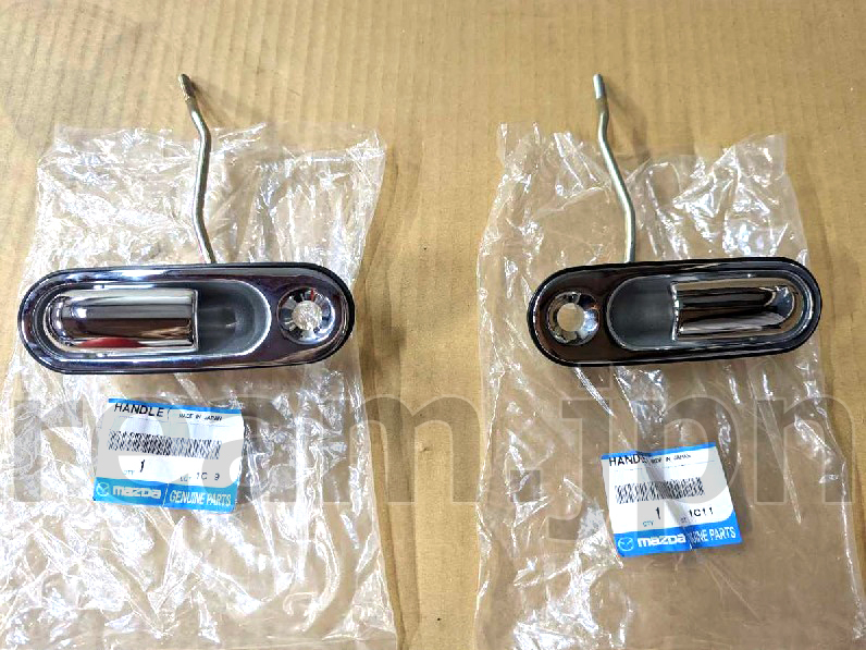 新品 マツダ純正 ロードスター NA8C NA6CE アウタードアハンドル アウトサイドハンドル メッキ 左右 MX-5 MX5 ROADSTER DOOR HANDLE JDM