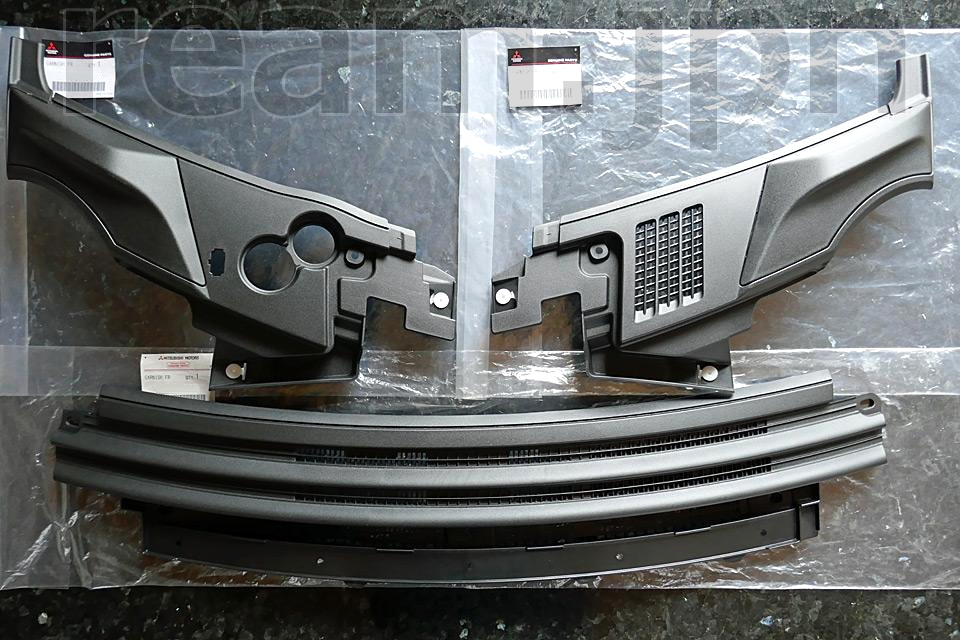 新品 三菱純正 アイ アイミーブ HA1W HD4W HA4W HA3W HA3V ガーニッシュ フロントサイド デッキ カウルトップ 3点 JDM i i-MiEV GARNISH