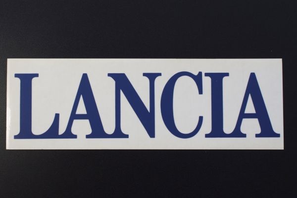 ◇ LANCIA 純正ステッカー 樹脂フィルム製 大判250×62㎜ euro 台紙カット 透明地 037 ランチア イプシロン デルタ delta italia ocitys
