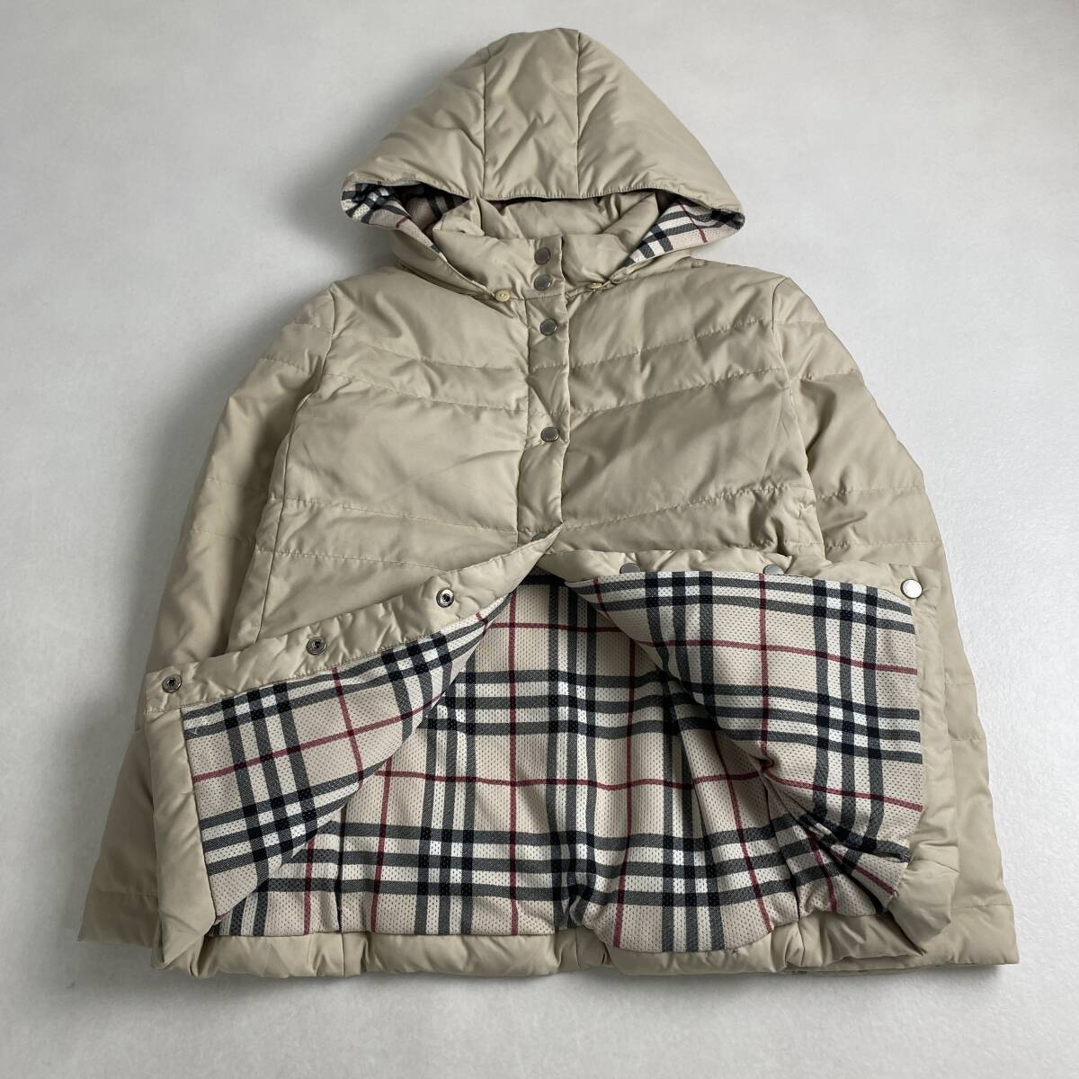 バーバリーロンドン ダウンコート 2WAY　ノバチェック　40 L相当 BURBERRY LONDON 40