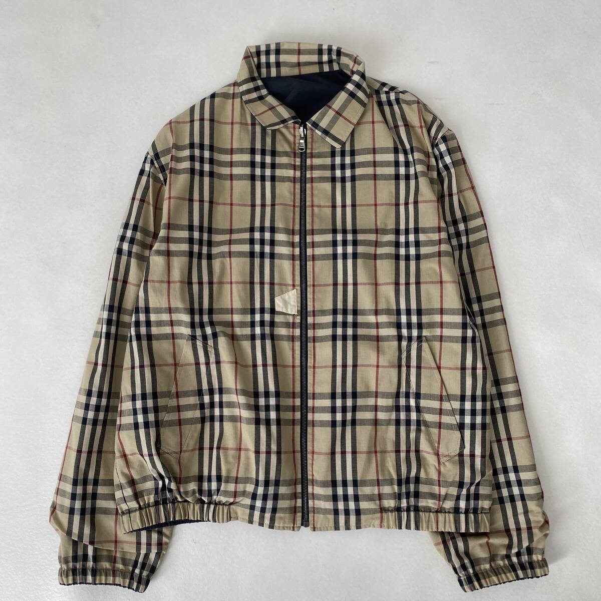 バーバリーロンドン ブルゾン ハリントンジャケット リバーシブル ノバチェック イギリス製 BURBERRY LONDON