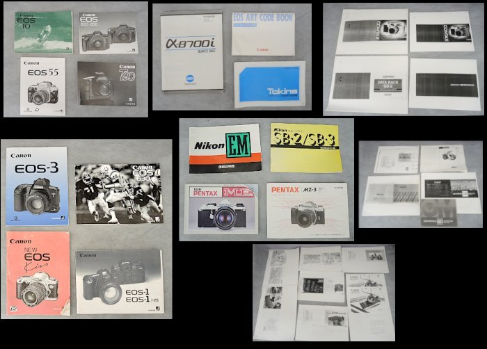 カメラ 取扱説明書 コピー 32冊まとめて CANON コンタックス オリンパス ペンタックス ミノルタ その他 コピー 中古　