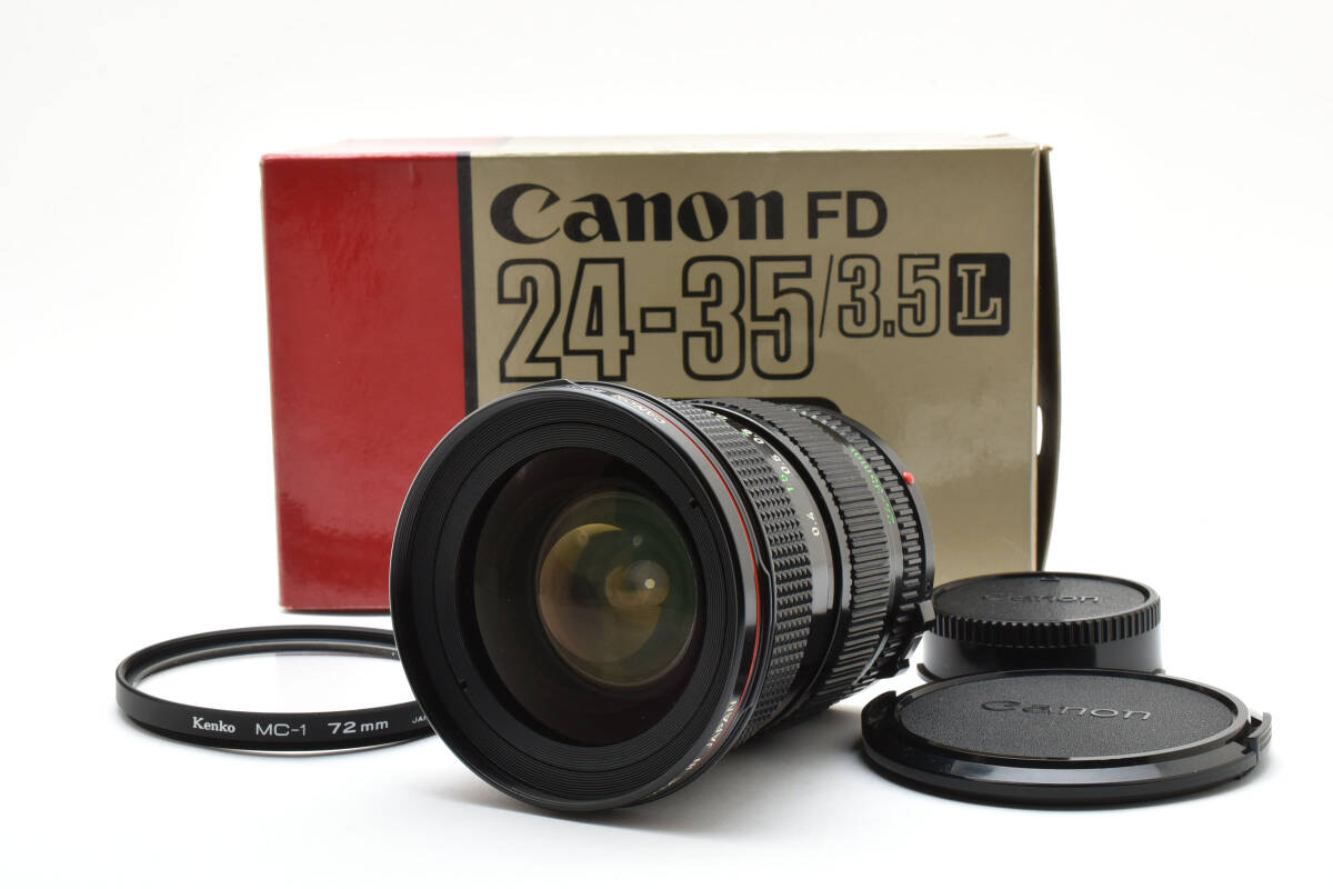 【外観美品・動作品】Canon ZOOM LENS ED 24-35mm 1:3.5 L 元箱付
