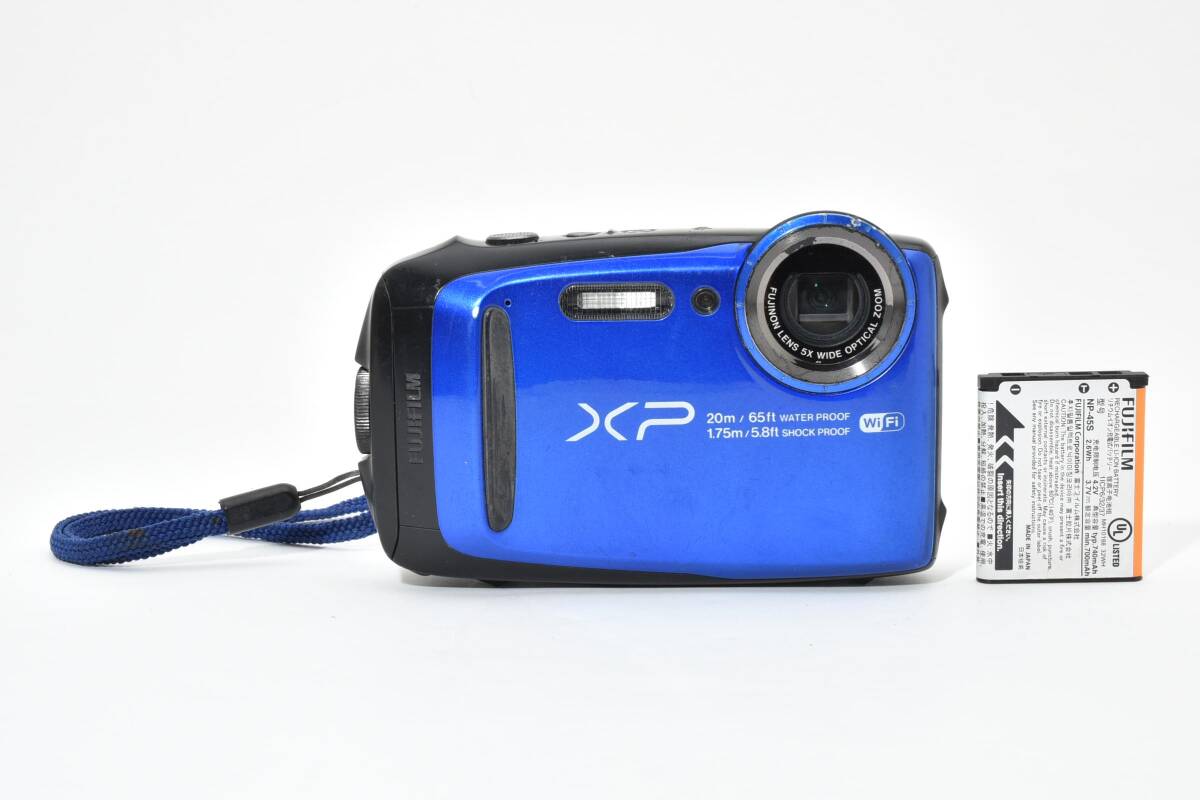 【動作品】FUJIFILM　FINEPIX　XP120　ブルー　No.875
