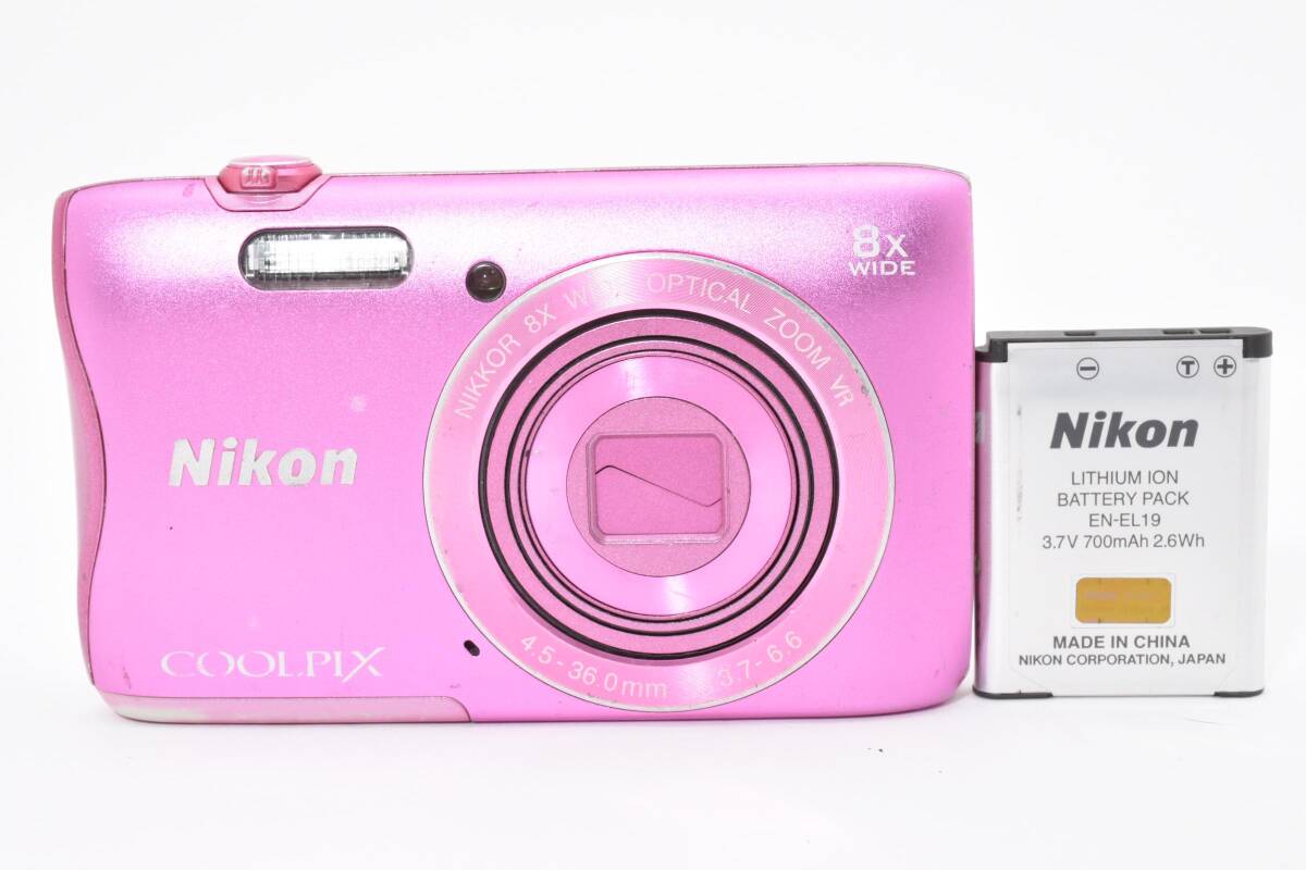 【動作品】Nikon　COOLPIX　S3700 　ピンク　No.880