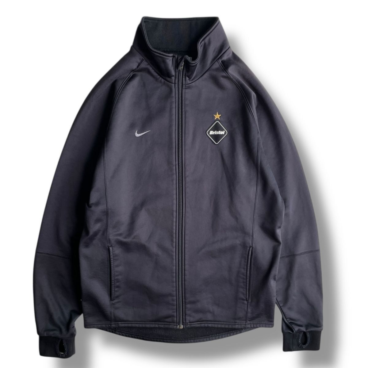 希少★ NIKE × FC REAL BRISTOL レアル ブリストル トラック ジャケット ジャージ Sサイズ 黒 ブルゾン FCRB サッカー JACKET フットサル
