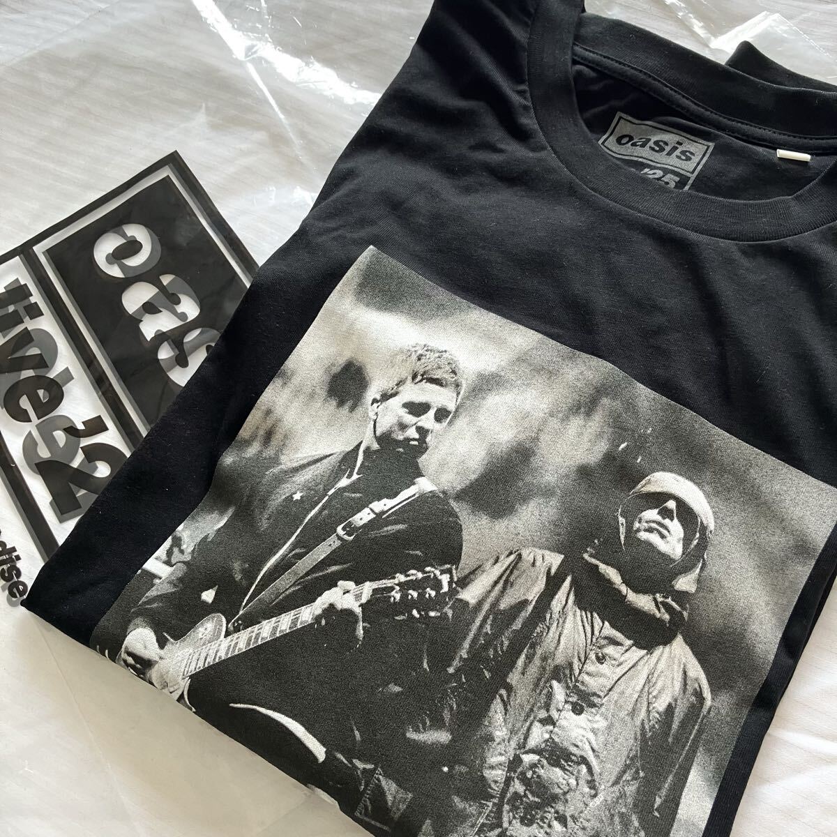 oasis live’25 Tシャツ Lサイズ 黒 ★ オアシス リアム Liam Gallagher ノエル ギャラガー Noel Gallagher official Fan Store UK LONDON