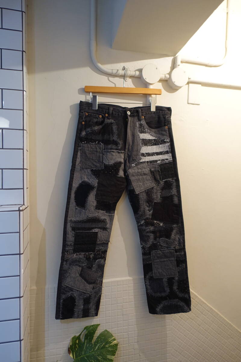 JUNYAWATANABE JUNYA ジュンヤワタナベ 25SS 2025SS パッチワーク デニム パンツ WO-P038 未使用 サイズM