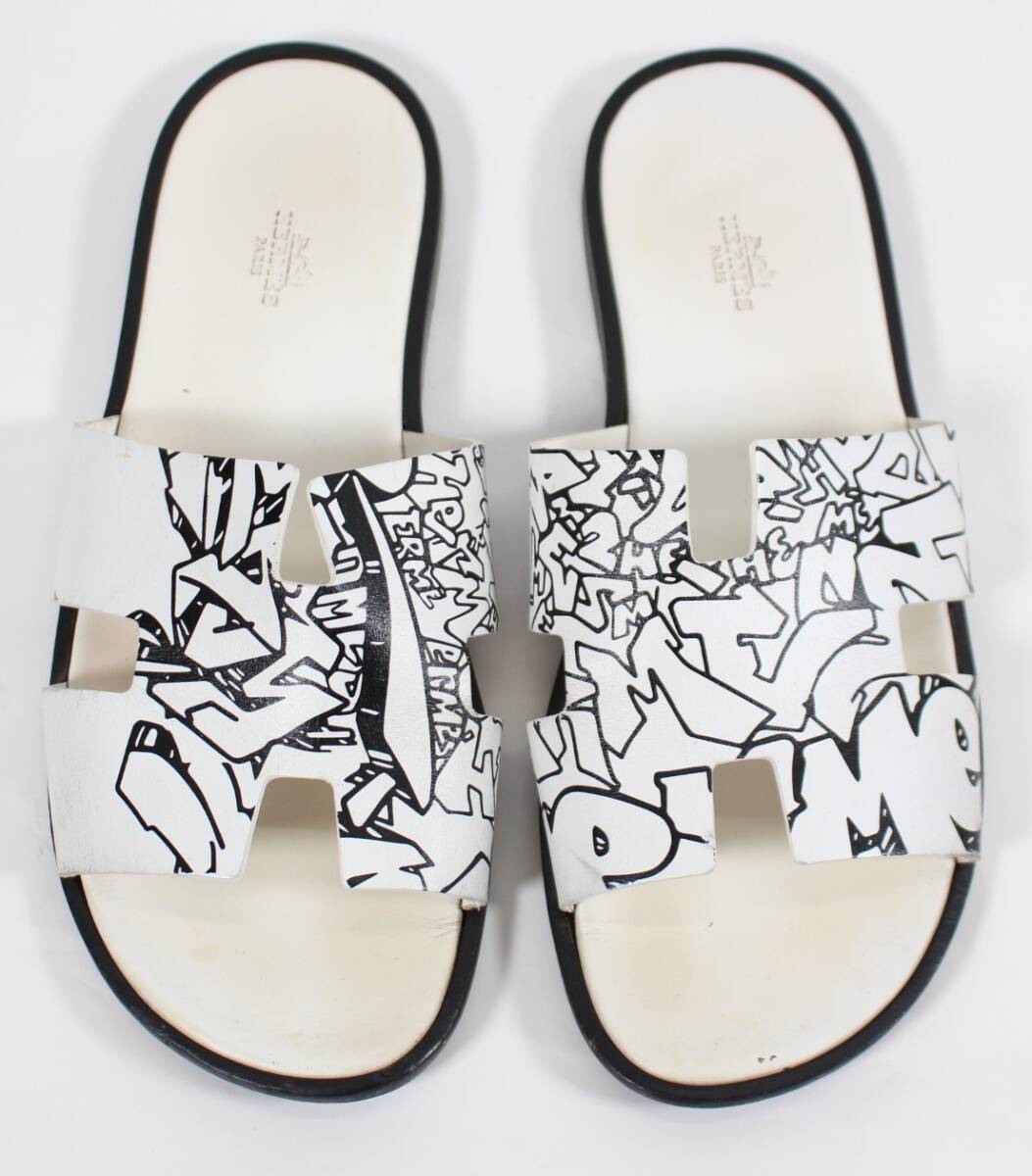 Y6984＃◆中古品◆HERMES エルメス イズミール グラフ サンダル サイズ43(日本サイズ約28cm)