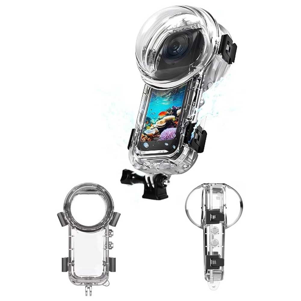 インスタ360X5 Insta360 X5 専用 防水ハウジングケース 互換品 水中 撮影用 潜水 ケース ダイブハウジング 防水 保護ケース 水深40m