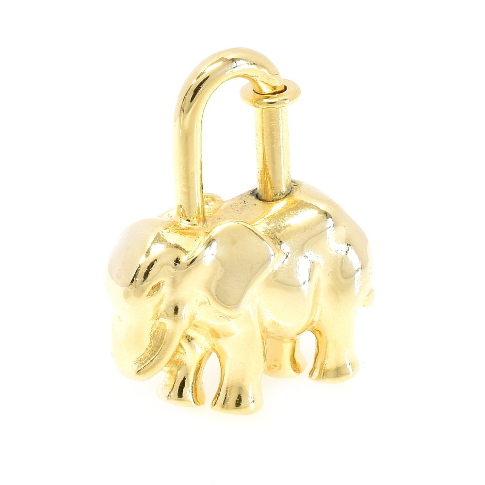 【A01128】HERMES エルメス カデナ 像 エレファント ゴールド A96-00-01128