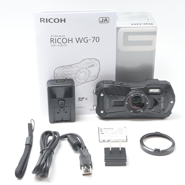 リコー RICOH WG-70 ブラック 防水デジタルカメラ
