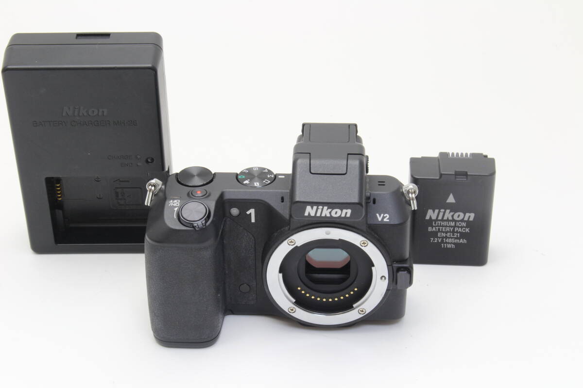 AB (良品) Nikon ニコン V2 ボディ ブラック 初期不良返品無料　シャッター回数5247回