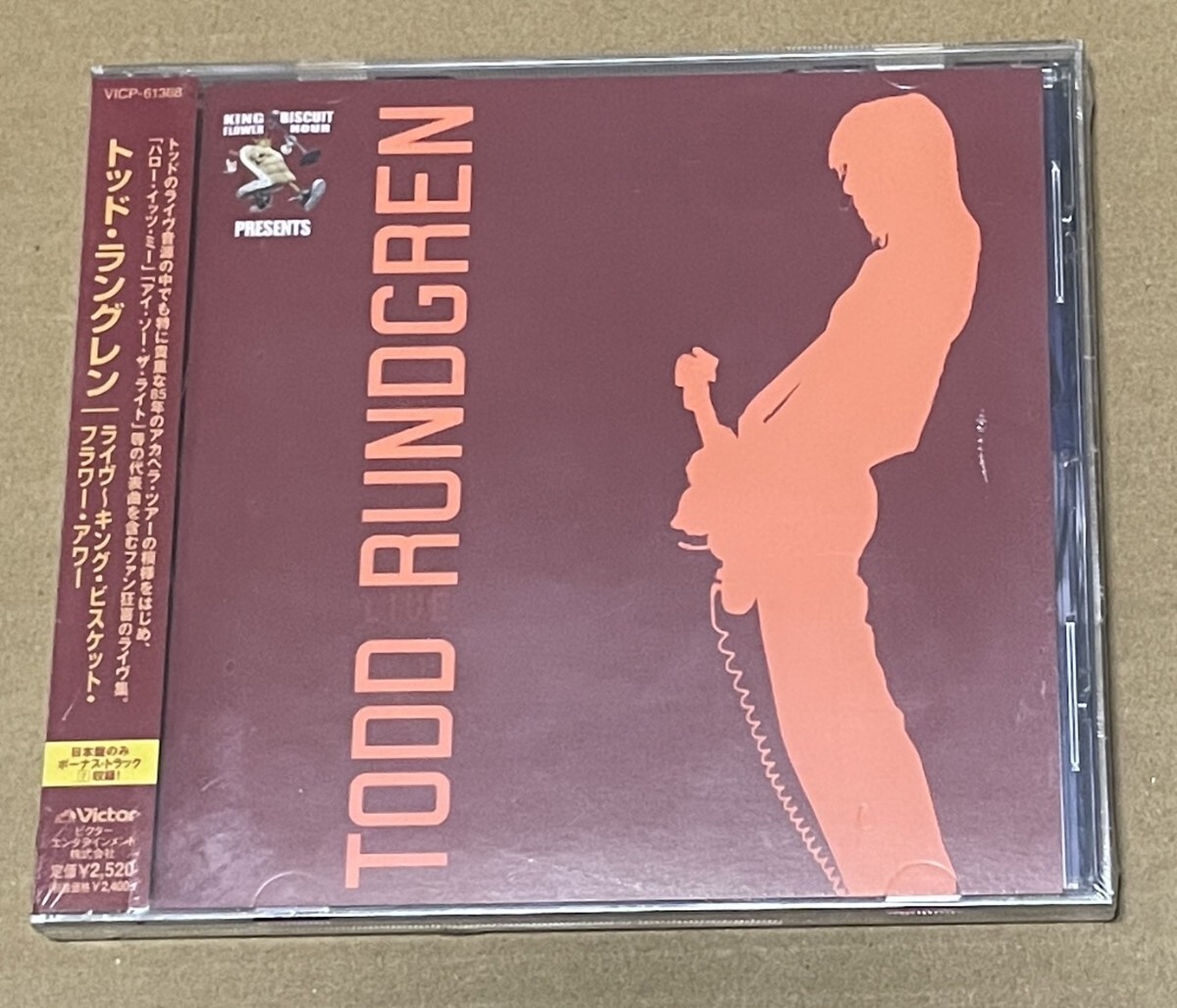 未開封 送料込 Todd Rundgren - Live 国内盤CD / トッド・ラングレン - ライヴ キング・ビスケット・フラワー・アワー / VICP61368