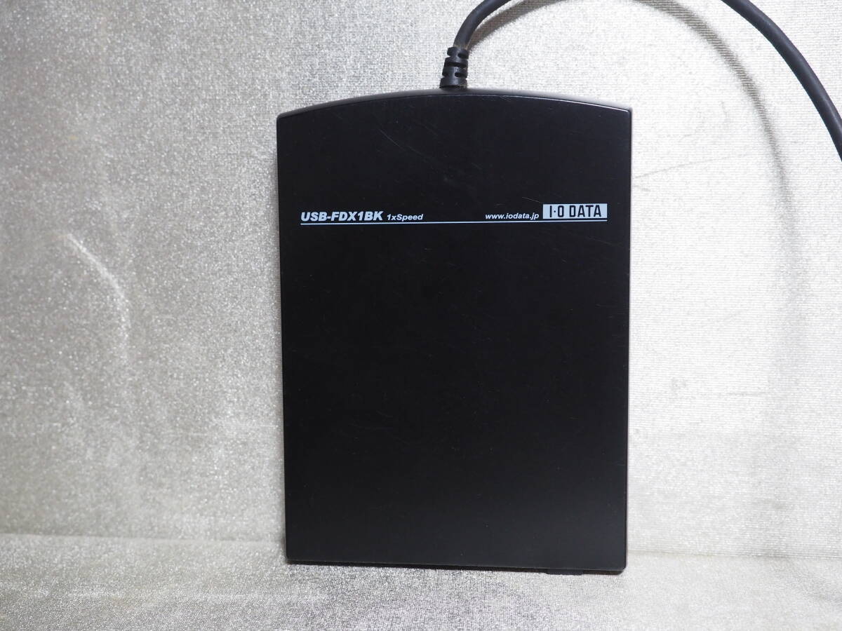 アイ・オーデータ　ユーエスビー　フロッピーディスク　ドライブ I・O DATA 　USB FLOPPY　DRIVE USB-FDX1BK （電源ランプ点灯確認品）