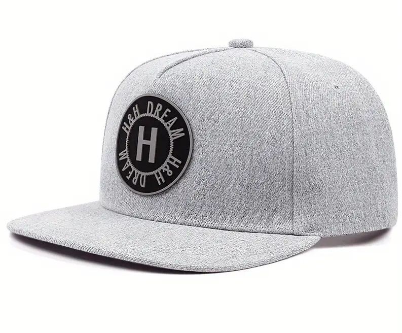 【フラットキャップ】 新品《H&H×ライトグレー》男女兼用■ベースボールキャップ●ストリートスタイル