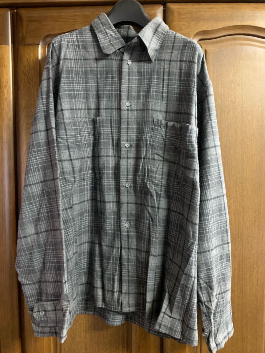 ☆超美品☆Calvin Klein Jeans カルバンクラインジーンズ　　グレーチェック長袖シャツジャケット風　M　即日発送 