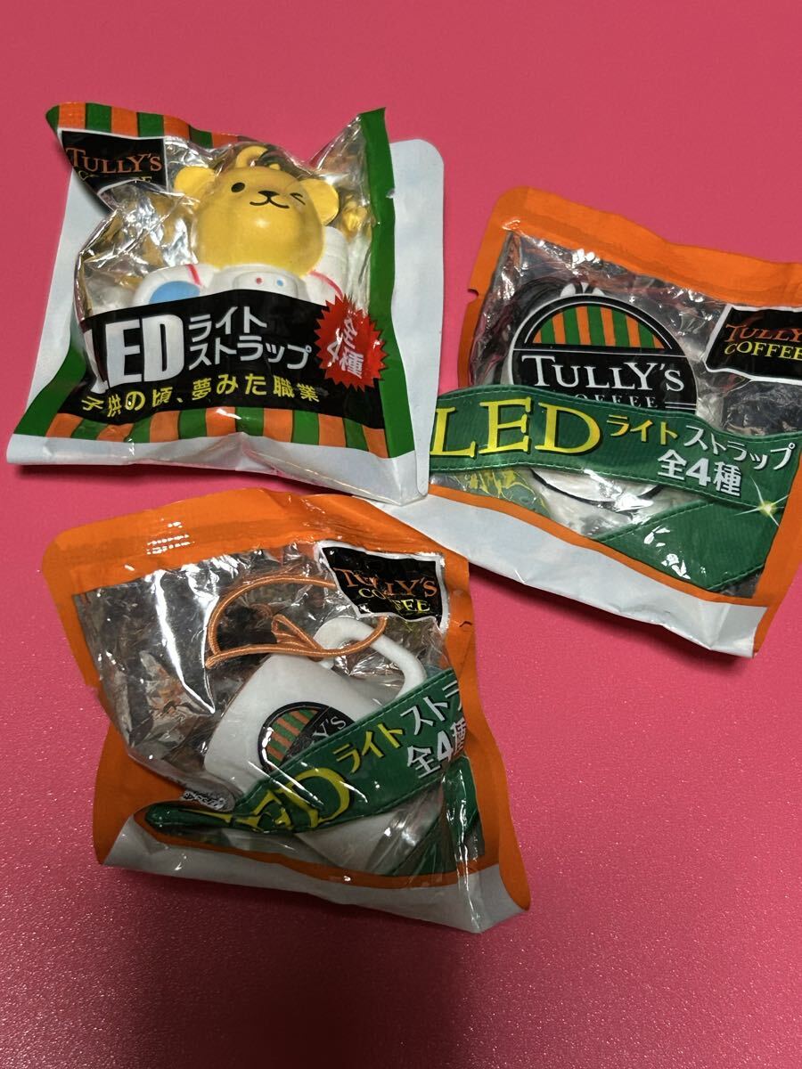 未開封TULLY'S COFFEE LEDライトストラップ　電池切れジャンク