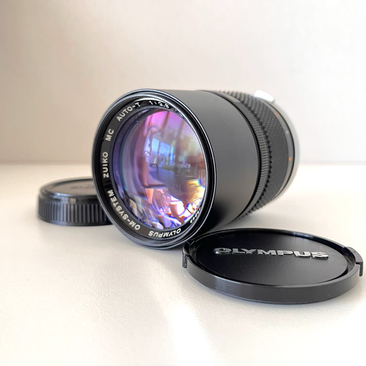 【美品】OLYMPUS オリンパス OM-SYSTEM ZUIKO AUTO-T 135mm F2.8 単焦点レンズ 