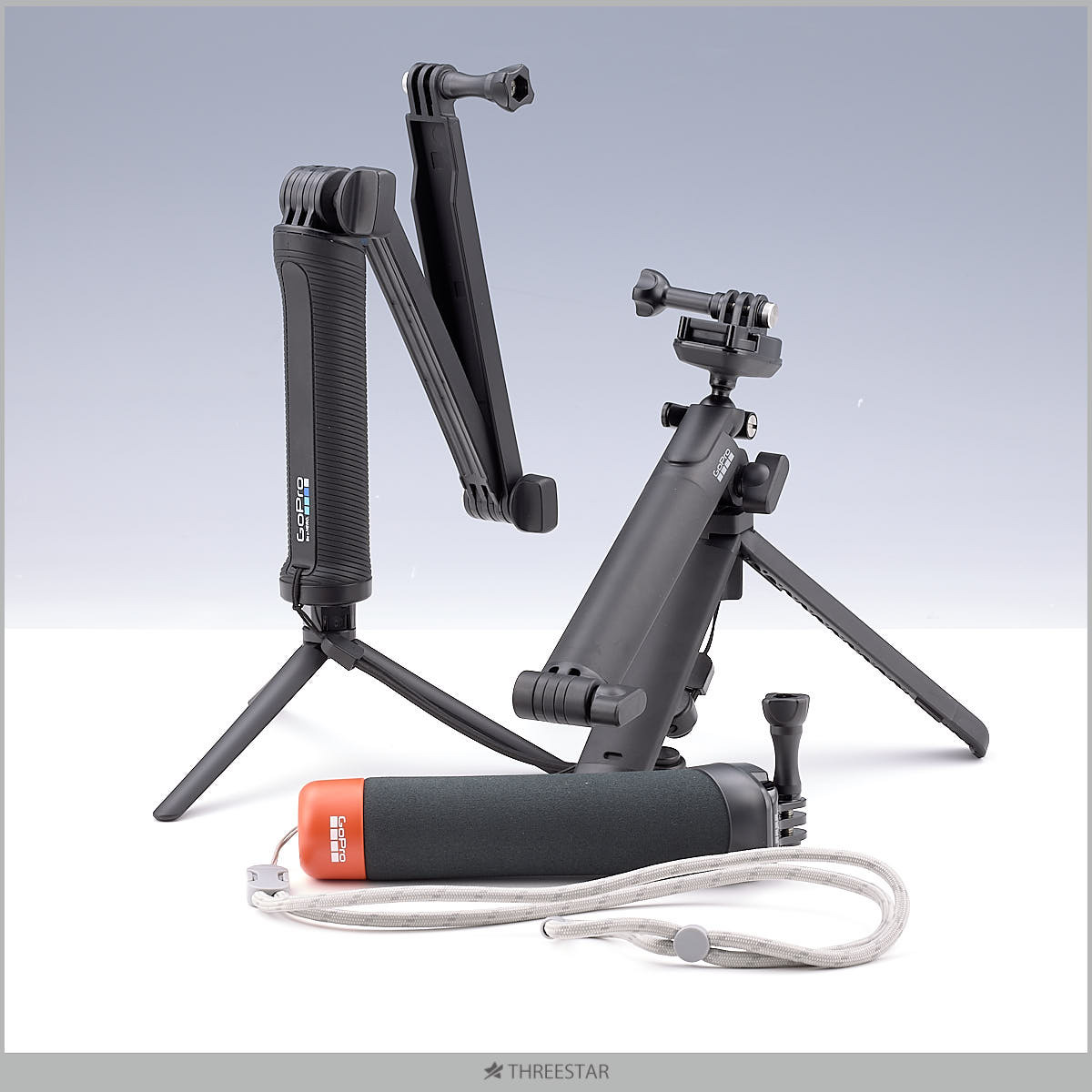 GoPro ゴープロ 3-Way 2.0 AFAEM-002/AFAEM-001/ザ・ハンドラー セット 三脚/カメラグリップ/アーム