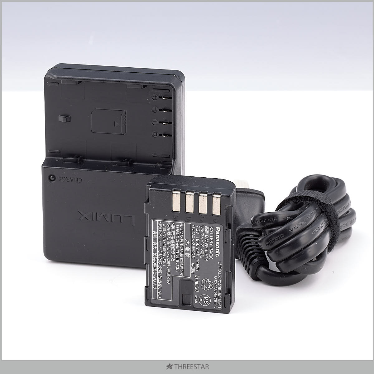 Panasonic LUMIX DMW-BLF19/DMW-BTC10 純正品 充電器 バッテリー セット 【L1】