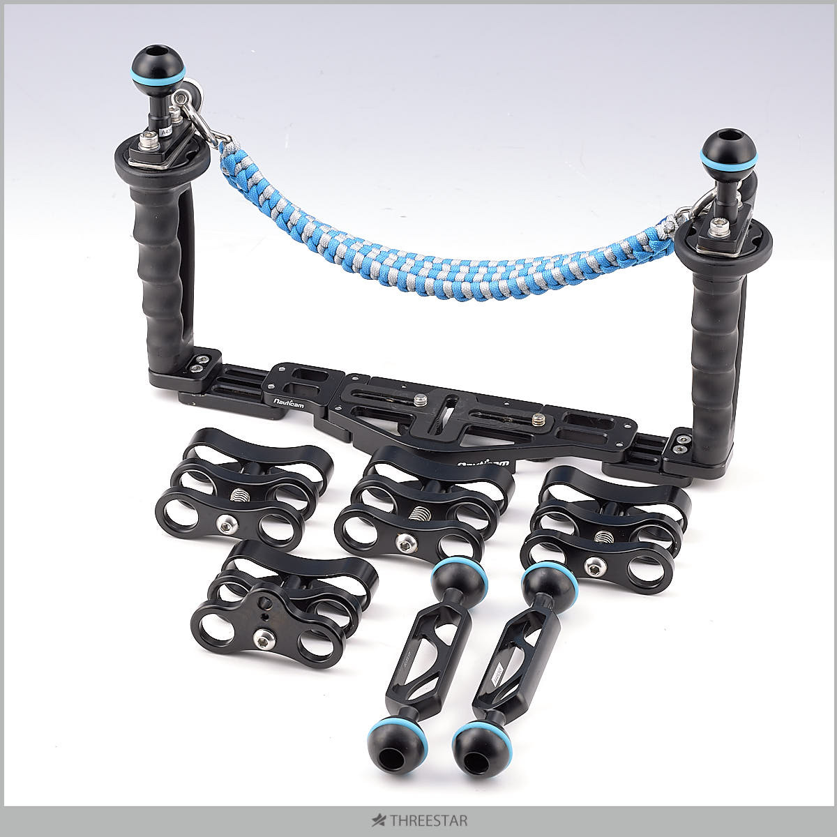 NAUTICAM NA マルチトレーシステム ダブル/NA アーム125mm 2本/スタンダードクランプ 3個/マルチクランプ【S53】