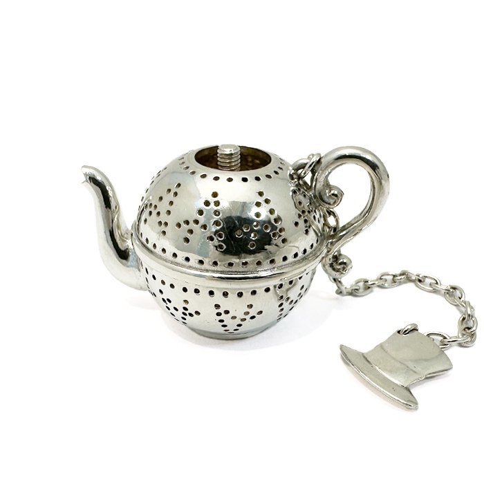 アスプレイ(Asprey)SV925 ティーストレーナー 61.0g スターリングシルバー 茶器 茶こし 銀製品 ヴィンテージ 英国 ホールマーク 訳あり品