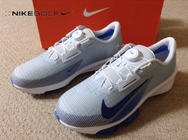 ★新品★28.5cm ナイキ ゴルフ エアズーム インフィニティ TR ネクスト％ BOA 2 W ホワイト/ブルー シューズ AirZoom NIKE GOLF FN6730-001