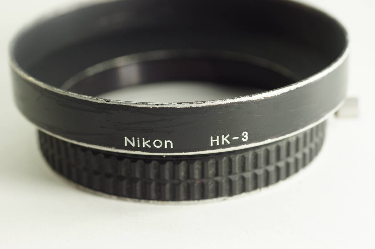 80群『並品』Nikon HK-3 Ai 20mm F4用 （New）NIKKOR 20mm F4用 ニコン 　メタルフード レンズフード