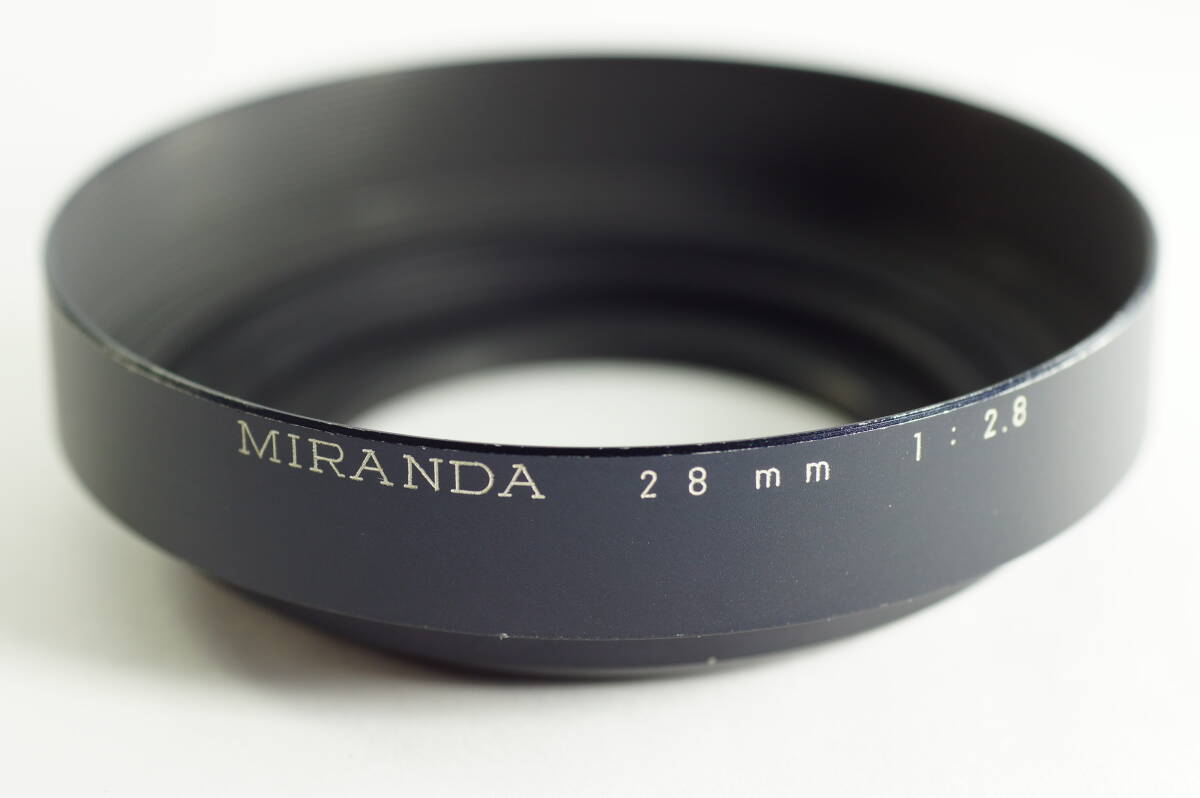 80群 希少品 MIRANDA 28mm 2.8 ミランダ 用 ネジ込み式 46mm径 メタルフード LENS HOOD SHADE