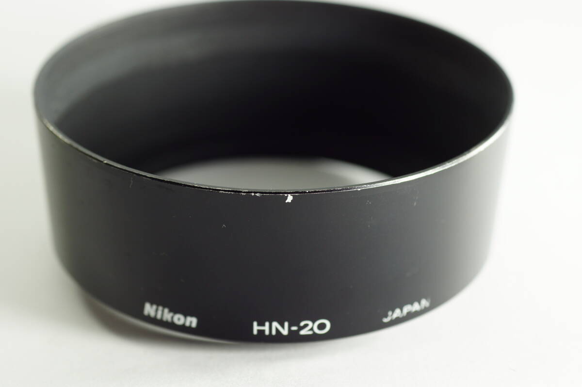 PH70群『並品』 Nikon HN-20 Ai 85mm F1.4S TC-E3ED 72mm ネジ込み式 ニコン アルミフード LENS HOOD SHADE