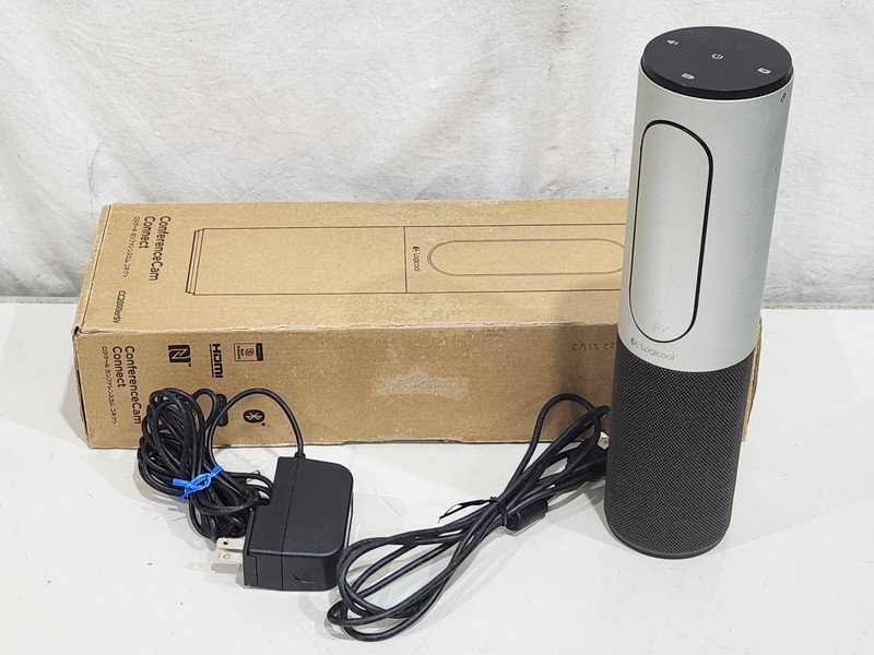 [現状品] Logicool カンファレンスカメラ ビデオ会議システム Webカメラ M/N V-R0004 ACアダプター付き (2)