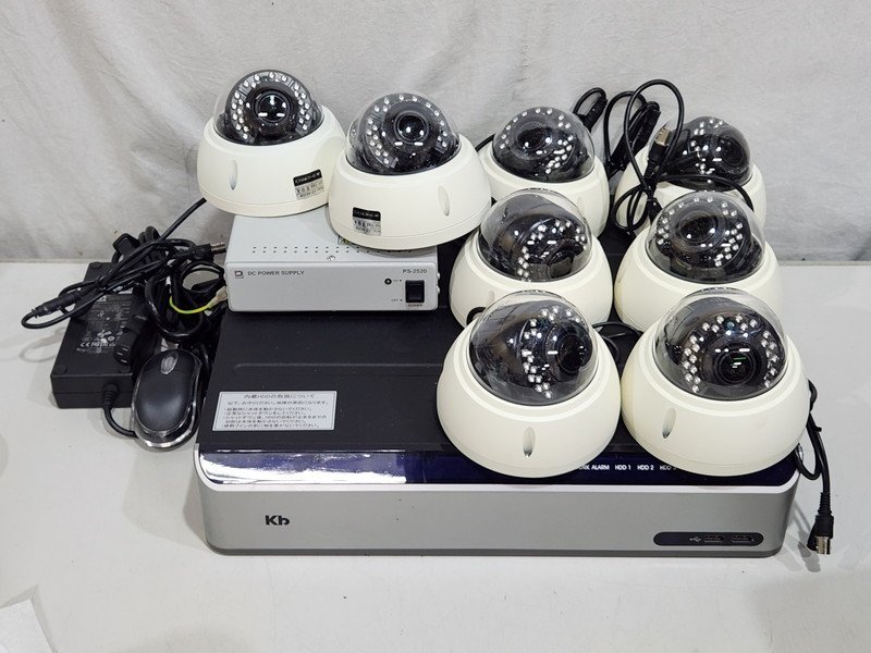 [現状品] ケービデバイス DVR 4TB(2TBx2台) KB-AHR08B + カメラ LC-A620B 初期化/フォーマット済み (1)