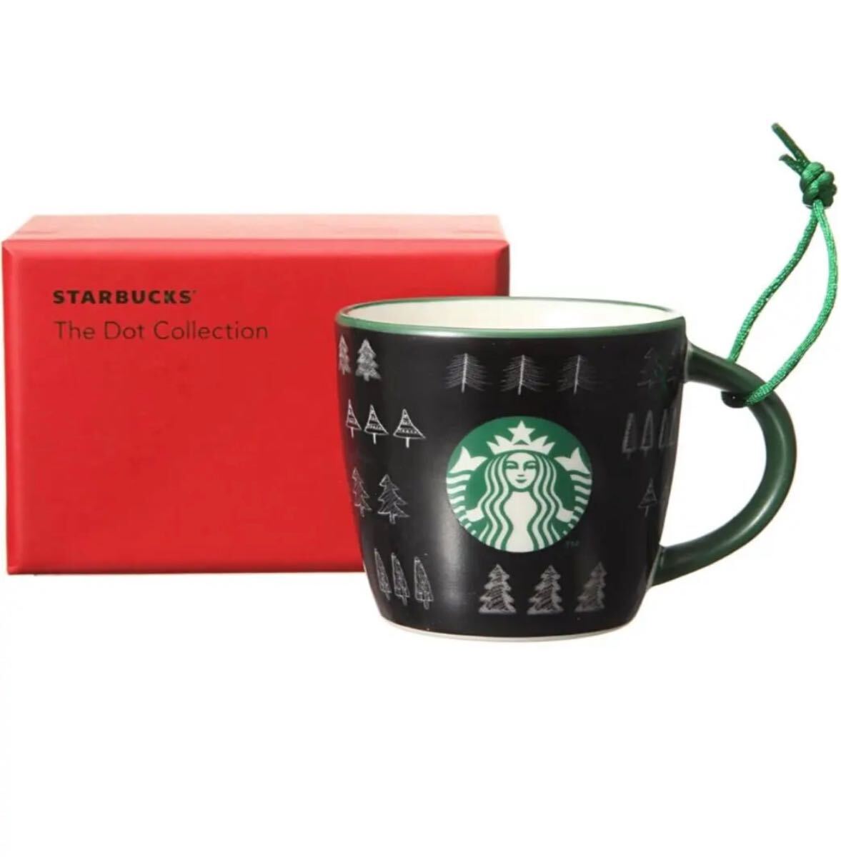 新品【スターバックス】Starbucks 2015 ホリデーオーナメントデミ チョークボード 89ml 黒 限定 デミタス カップ オーナメント